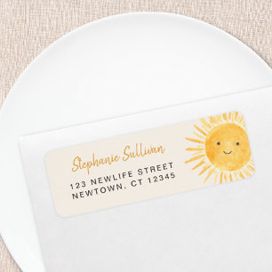 Sunshine Baby shower Adresse de retour
