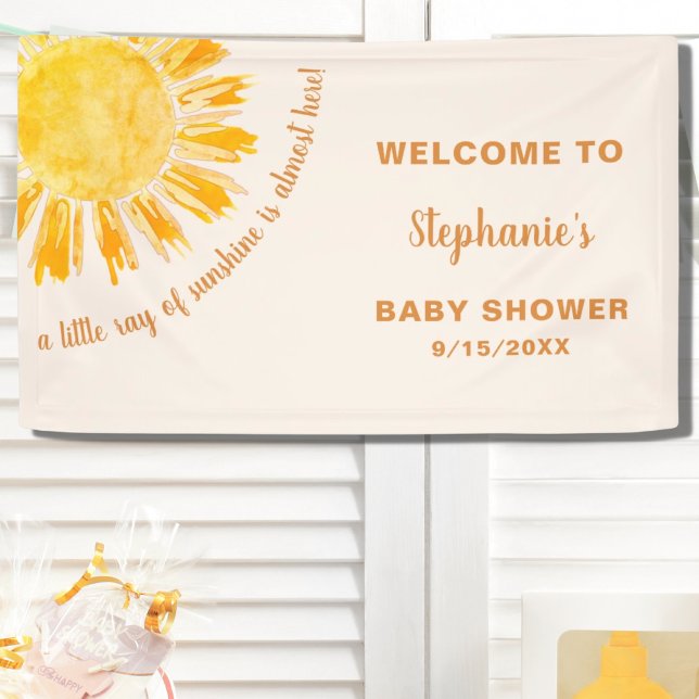 Sunshine Baby Shower  Banner (Creator Uploaded)