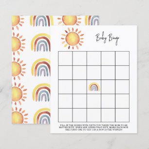 Sunshine Baby shower bingo game