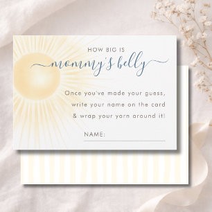 Sunshine Baby Shower How Big Is Mommy's Belly Card