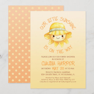 Sunshine Baby Shower Invitation