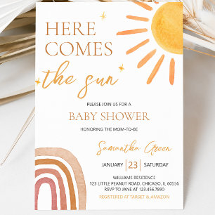 Sunshine Baby Shower Invitation