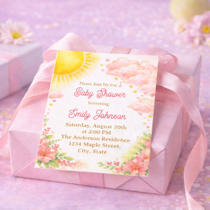 Sunshine Baby shower Invitation