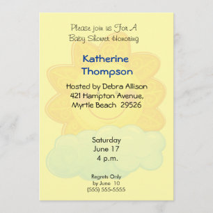 Sunshine Baby Shower Invitation