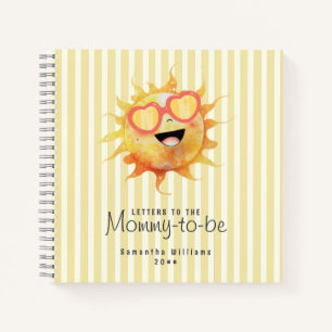 Sunshine Baby Shower Letters to the Mommy to be Notebook