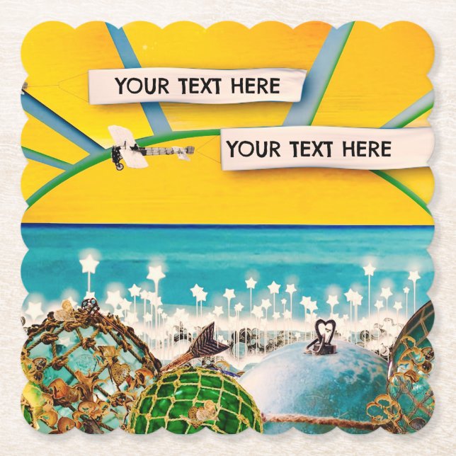 SUNSHINE BANNER PAPER COASTER (Front)