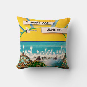 SUNSHINE BANNER THROW PILLOW