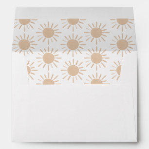 Sunshine Birthday Party Invitation Envelope