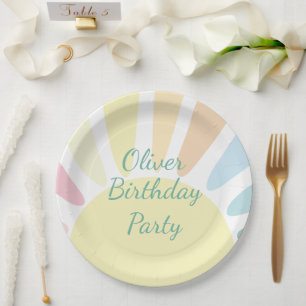 Sunshine Birthday Party Paper Plate