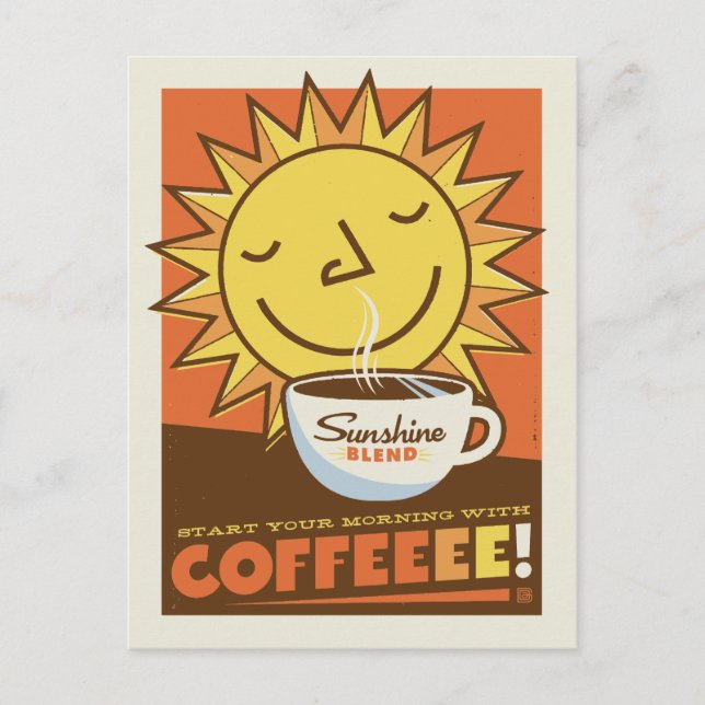 Sunshine Blend Coffee Postcard (Front)