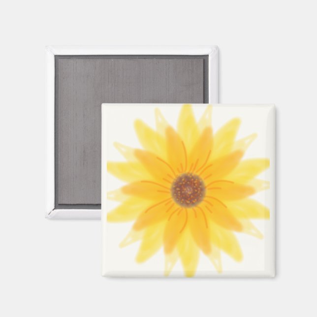 Sunshine Bloom Floral Magnet (Front/Back)