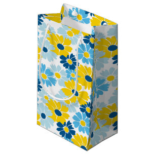Sunshine Blue Sky Blooming Daisy Small Gift Bag