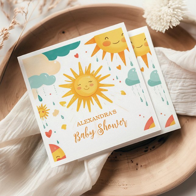 Sunshine Boho Sun Gender-Neutral  Napkin (Creator Uploaded)