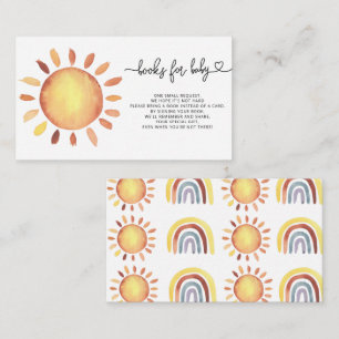 Sunshine books for baby ticket enclosure card
