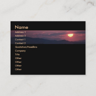 Sunshine Business Card