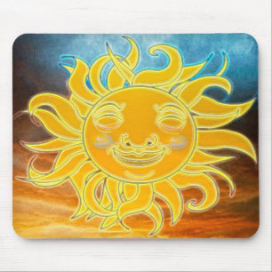 Sunshine Celetial Sun New Age Mouse Pad