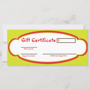 Sunshine Chid Care Gift Certificate