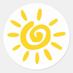 Sunshine Classic Round Sticker