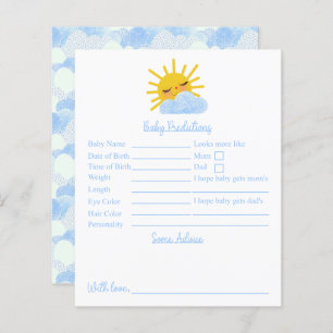 Sunshine Clouds Baby Shower Predictions And Advice