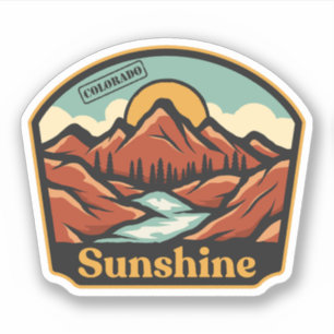 Sunshine, Colorado Sticker