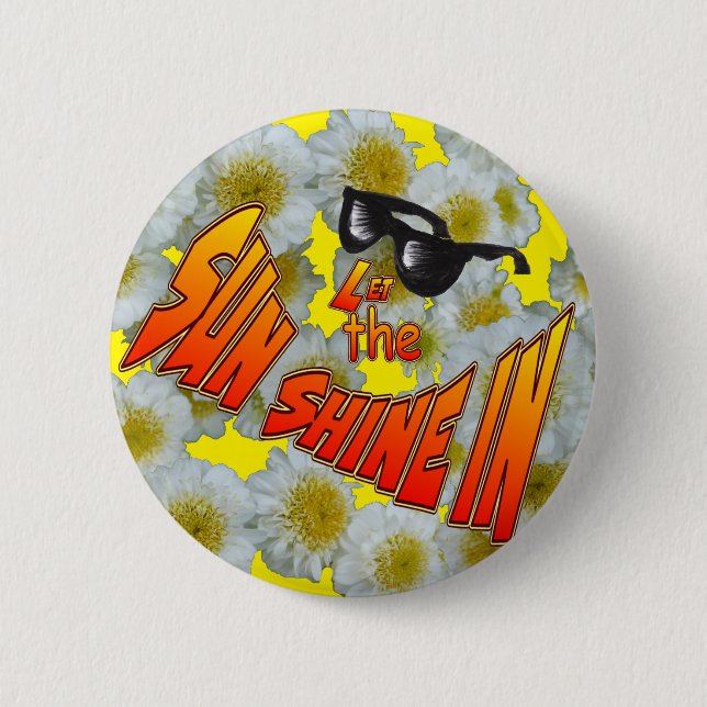 Sunshine Customizable Button (Front)