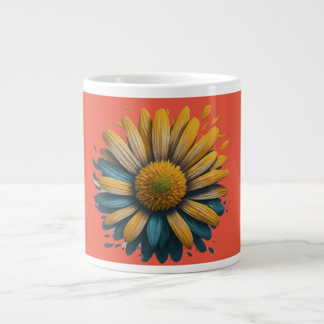 Sunshine Daisy Large Coffee Mug (Front)