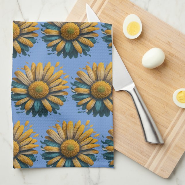 Sunshine Daisy soft Kitchen Towel (Quarter Fold)
