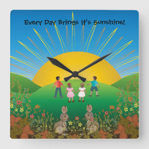 Sunshine Days Clock