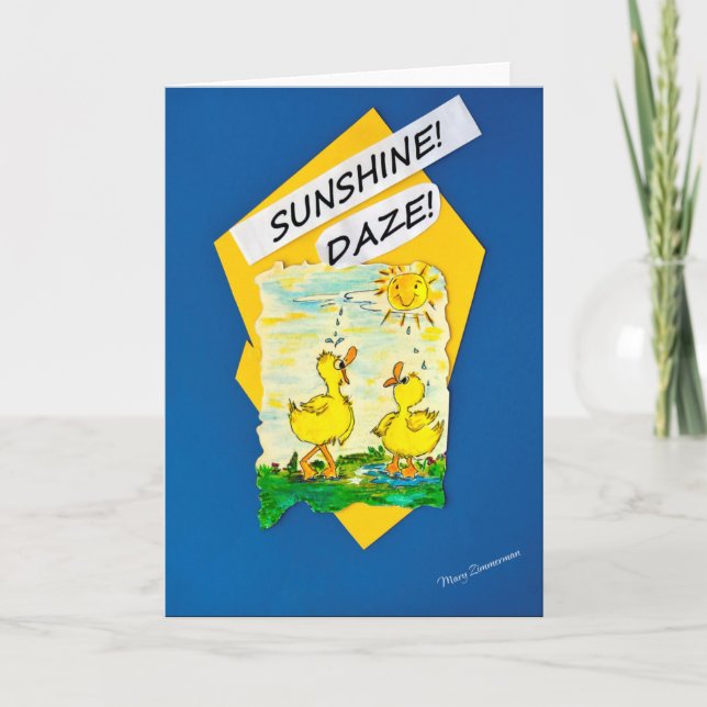 Sunshine Daze Ducks Card (Front)