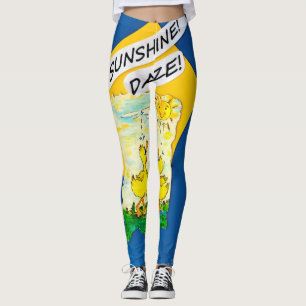 "Sunshine Daze" Women's Leggings