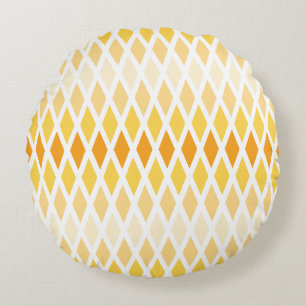 Sunshine Diamond Ombre Round Pillow
