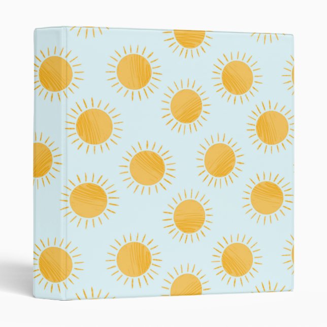 Sunshine Doodle Day Pattern Binder (Front/Spine)