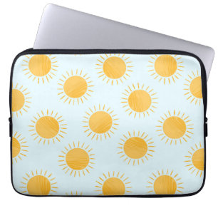Sunshine Doodle Day Pattern Laptop Sleeve