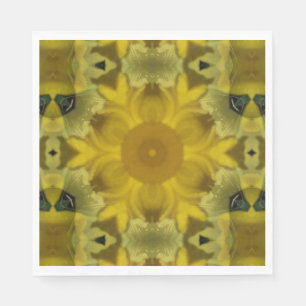 Sunshine Flower Burst Golden Napkin