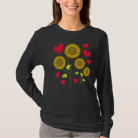Sunshine Flower  Hippie Sunflower Heart Sunflower