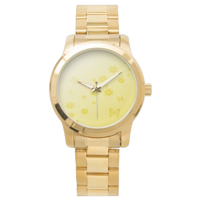 Sunshine Flowers n Butterflies Watch (Front)