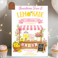 Sunshine fun Lemonade Pink Girl Birthday