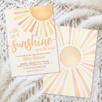 Sunshine Gender Neutral Boho Sun Baby Shower