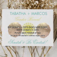 Sunshine Gender Reveal DIY Faux Scratch Cards