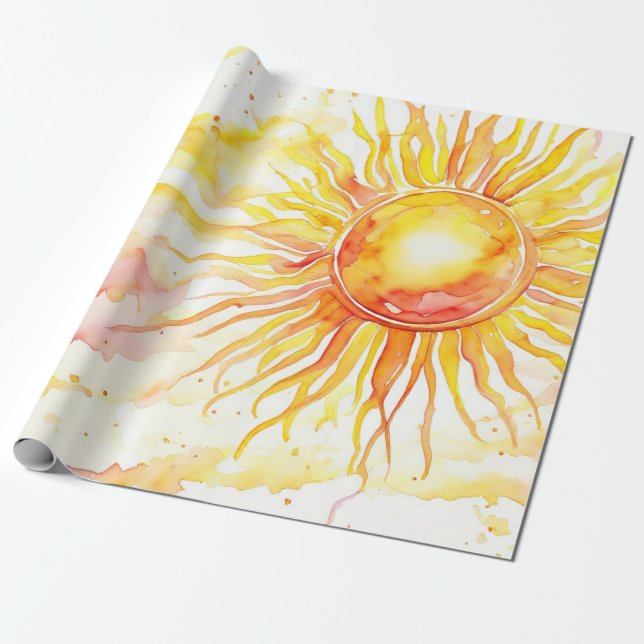Sunshine Glow Wrapping Paper (Unrolled)