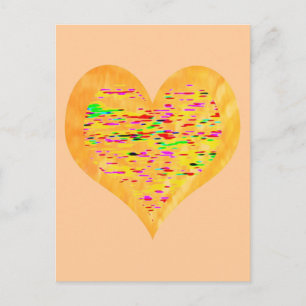 Sunshine Golden Heart Postcard