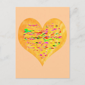 Sunshine Golden Heart Postcard
