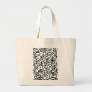 Sunshine Good Times Flower Illustrated Tote