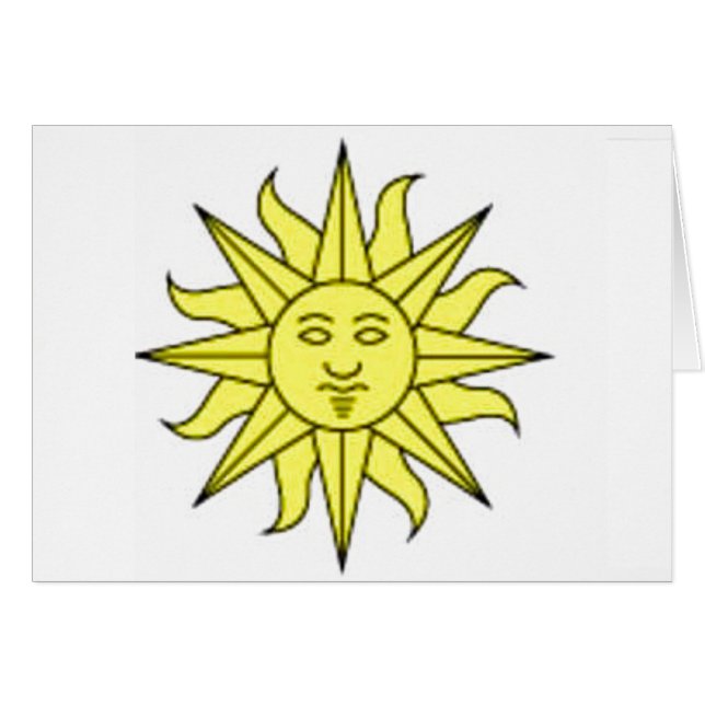 Sunshine Greeting/Note Card (Front Horizontal)