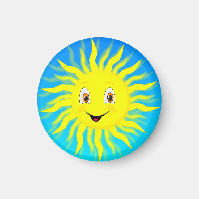 Sunshine Happy Face Magnet (Front)