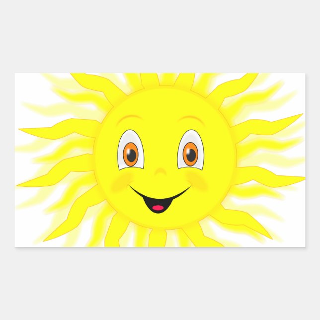 Sunshine Happy Face Sticker (Front)