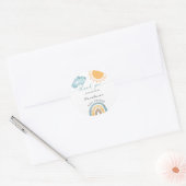 Sunshine Here Comes The Son Thank You Classic Round Sticker (Envelope)