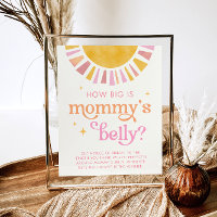 Sunshine How Big is Mommy's Belly Game Sign