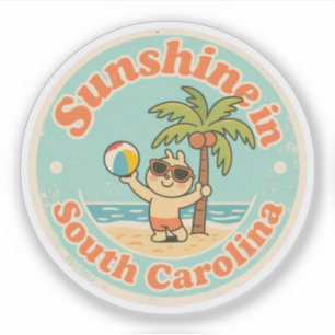 Sunshine in South Carolina_ Retro Palm Tree