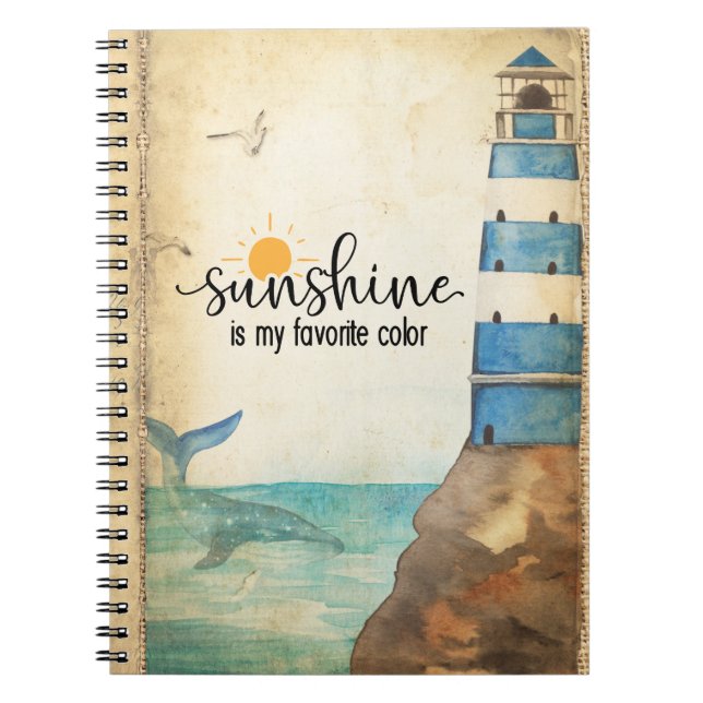 Sunshine is My Favourite Colour  Notebook (Front)